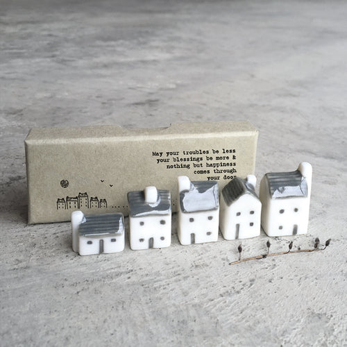 East of India Porcelain Street in a Box 'May your troubles be less .....'