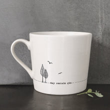 Load image into Gallery viewer, Porcelain Wobbly Mug - May Contain Gin