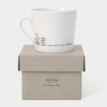 Load image into Gallery viewer, Porcelain Wobbly Mug - A Brew Will See You Through