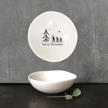 Load image into Gallery viewer, East of India Small Porcelain Bowl &#39;Merry Christmas&#39;