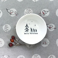 Load image into Gallery viewer, East of India Small Hedgerow Bowl &#39;Merry Christmas&#39;