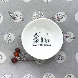 East of India Small Hedgerow Bowl 'Merry Christmas'