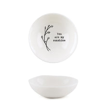 Load image into Gallery viewer, East of India Small Hedgerow Bowl &#39;You are my sunshine&#39;