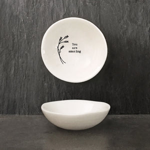 East of India Small Hedgerow Bowl 'You are amazing'