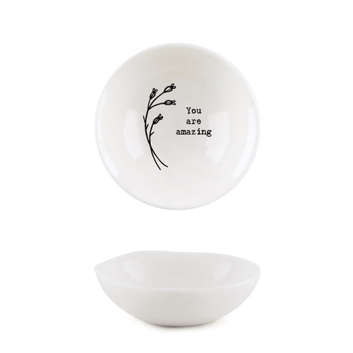 East of India Small Hedgerow Bowl 'You are amazing'