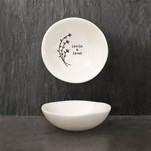 Load image into Gallery viewer, East of India Small Hedgerow Bowl &#39;Little and loved&#39;