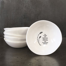 Load image into Gallery viewer, East of India Medium Wobbly Bowl &#39;Our laughs are limitless, memories countless ....&#39;