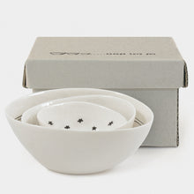 Load image into Gallery viewer, East of India Porcelain Dish Trio &#39;Always love you&#39;