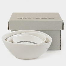 Load image into Gallery viewer, East of India Porcelain Dish Trio &#39;Happy Together Forever&#39;