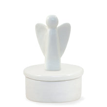 Load image into Gallery viewer, East of India Porcelain Little Guardian Angel Trinket Pot in Gift Box