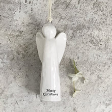 Load image into Gallery viewer, East of India Hanging Porcelain Angel Three Designs