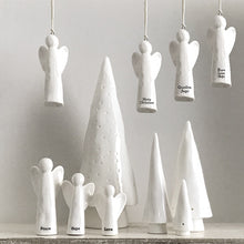 Load image into Gallery viewer, East of India Hanging Porcelain Angel Three Designs