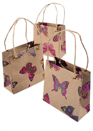 Recycled Butterfly Gift Bags