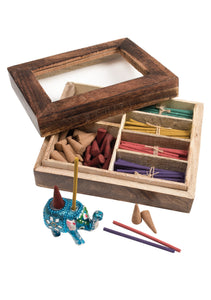 Fairtrade Incense Set in Wooden Display Box
