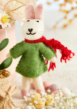 Load image into Gallery viewer, Handmade Felt Hanging Bunny Supporting Child Rescue Nepal