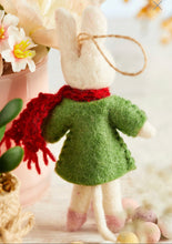 Load image into Gallery viewer, Handmade Felt Hanging Bunny Supporting Child Rescue Nepal