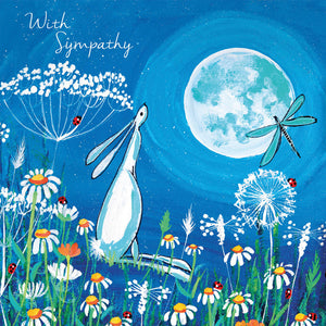 Eco Friendly Card Co Recycled Greetings Cards - Moon Gazing Sympathy Blank inside
