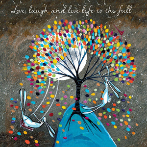 Eco Friendly Card Co Recycled Card - Love, laugh and live life to the full Blank inside Kate Andrews