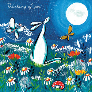 Eco Friendly Card Co Recycled Greetings Card - Thinking of You Blank inside