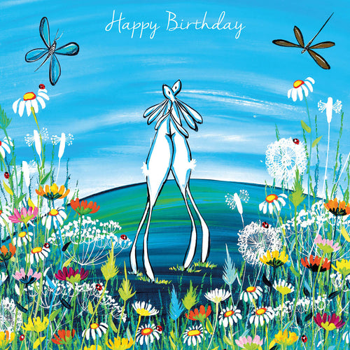 Recycled Greetings Cards - Happy Birthday, Blank inside Kate Andrew