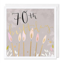 Load image into Gallery viewer, Whistlefish Deluxe Large 70th Birthday Female Card