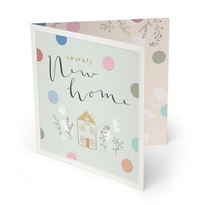 Whistlefish Deluxe Large Sparkly New Home Card