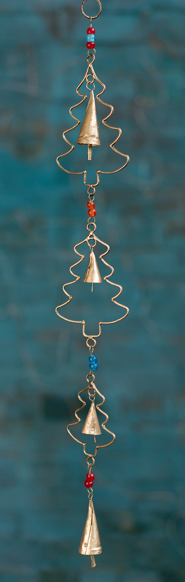 Fairtrade Gold Hanging Trees with Beads