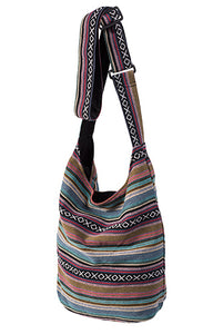 Gheri Fabric Bohemian Jogi Bag with Strap