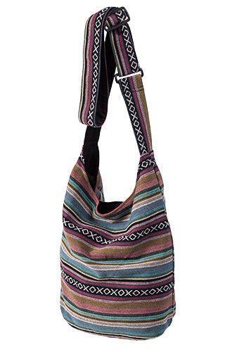 Gheri Fabric Bohemian Jogi Bag with Strap