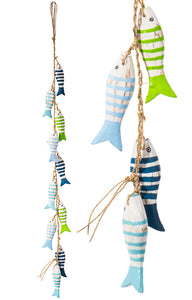 String of Wooden Fish Fairtrade