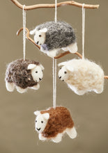 Load image into Gallery viewer, Handmade Felt Natural Wool Fluffy Sheep