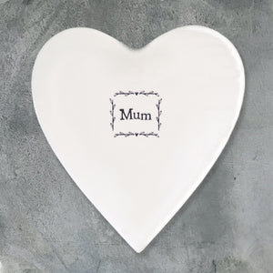 East of India Porcelain Coaster ‘Mum’