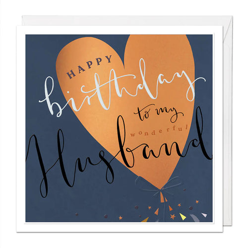 Whistlefish Luxury Large Happy Birthday to my Husband Card