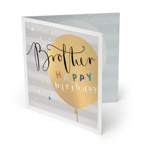 Whistlefish Deluxe Large Happy Birthday Brother Card