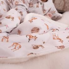 Load image into Gallery viewer, Wrendale Designs Little Forest Woodland Baby Blanket